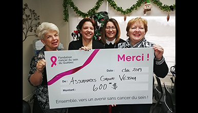 Assurances Groupe Vézina cancer du sein 2019
